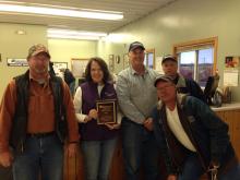 Osceola staff with safety award